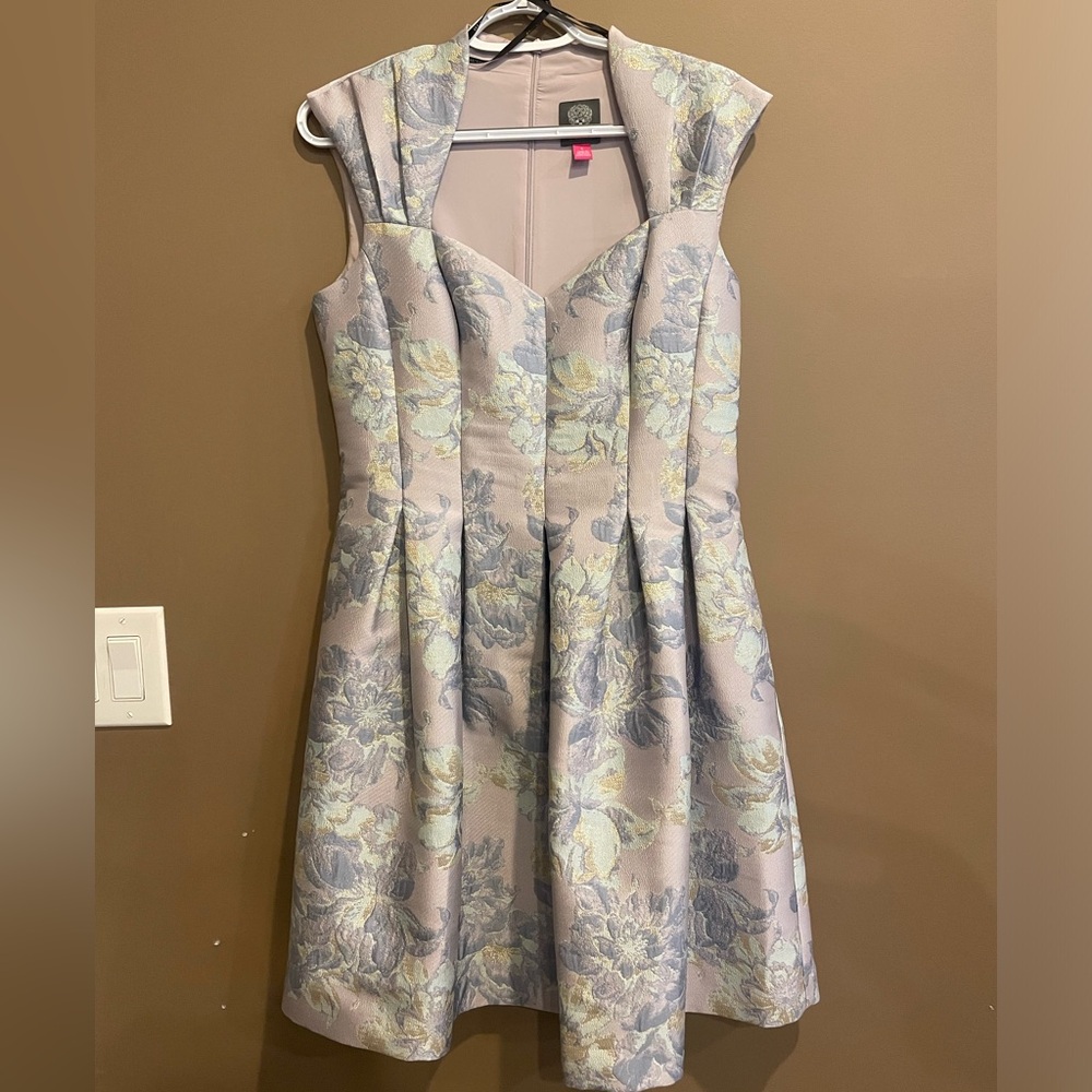 Purple Floral Vince Camuto Dress, Size 8